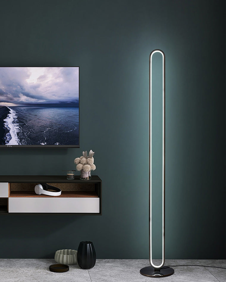 WOMO Oval Skinny Corner Floor Lamp-WM7009
