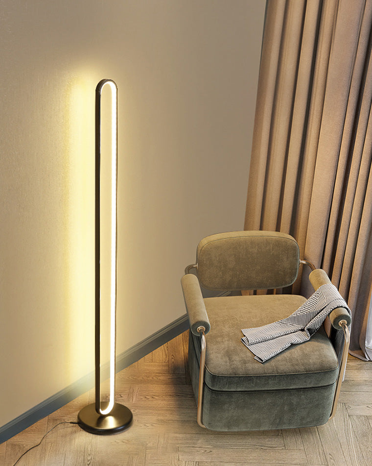 WOMO Oval Skinny Corner Floor Lamp-WM7009