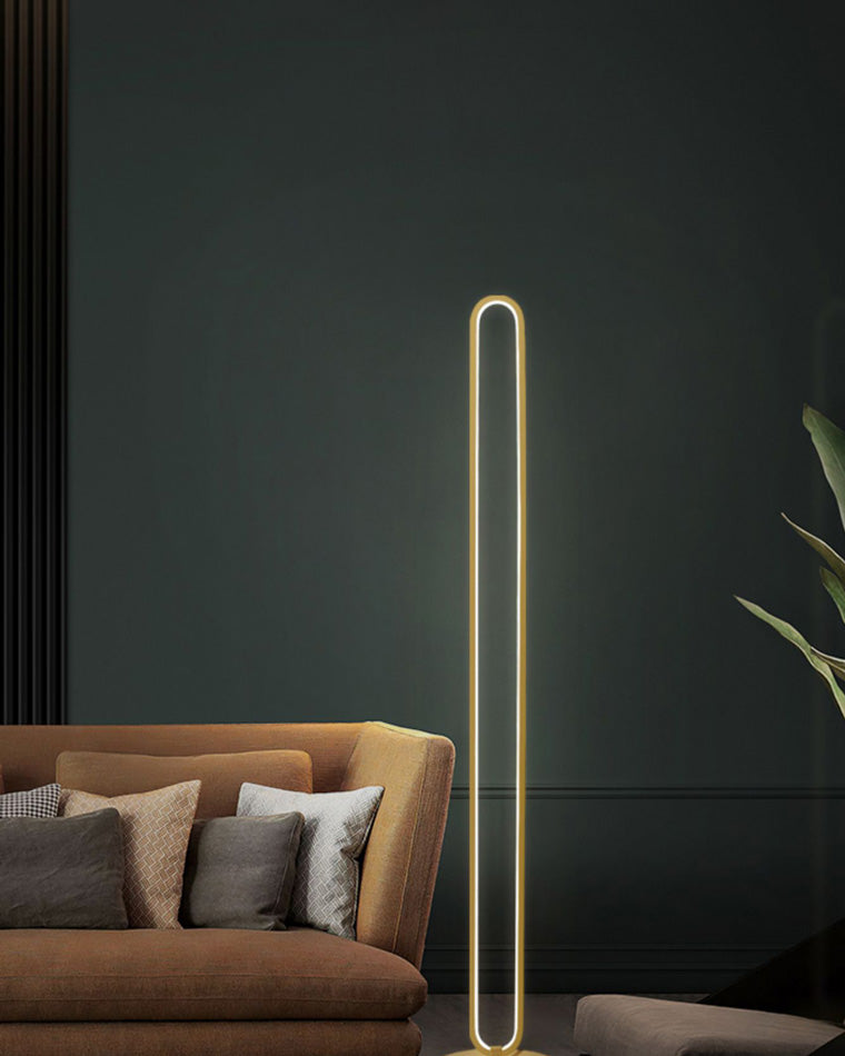 WOMO Oval Skinny Corner Floor Lamp-WM7009