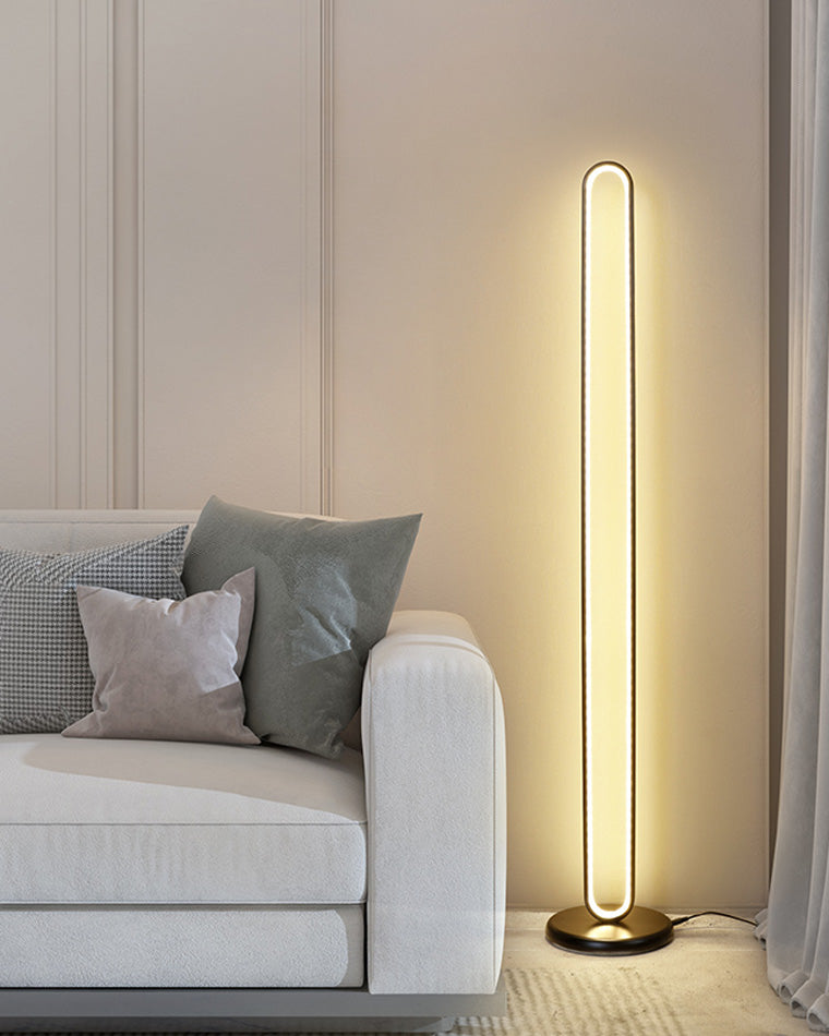 WOMO Oval Skinny Corner Floor Lamp-WM7009
