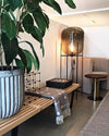 WOMO Stehlampe mit Rauchglaslaterne-WM7015 thumbnail