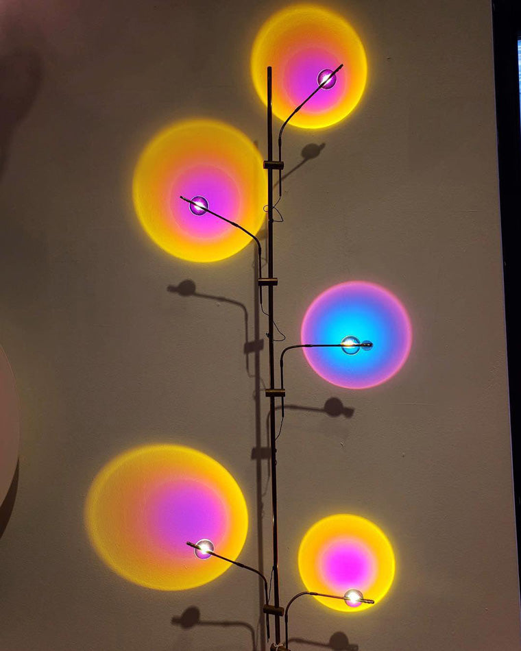 WOMO 5-head Halo Projector Tree Floor Lamp-WM7020