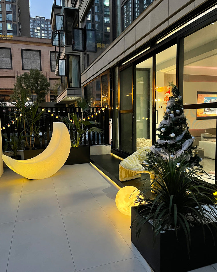 WOMO Crescent Moon Floor Lamp-WM7021