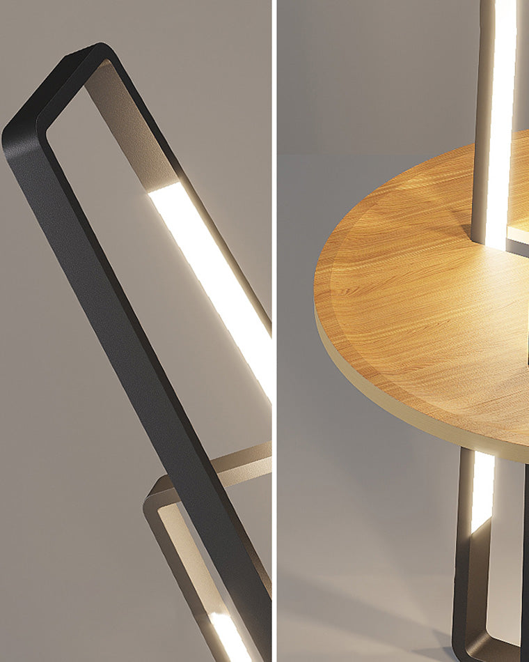 WOMO Tower Floor Lamp with Shelf-WM7048