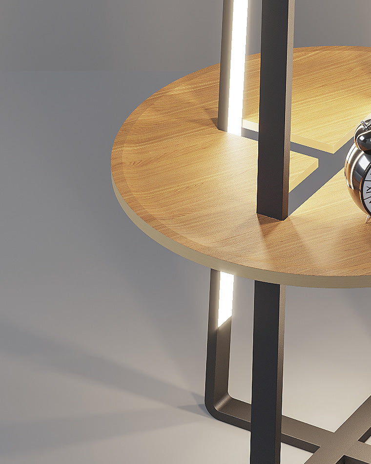 WOMO Tower Floor Lamp with Shelf-WM7048