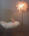 WOMO Federpalmen-Stehlampe mit Tablett-WM7052 thumbnail