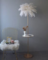 WOMO Federpalmen-Stehlampe mit Tablett-WM7052 thumbnail