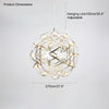 WOMO Designer LED Pendelleuchte SLV Chrom Kugel -WM2091 thumbnail