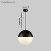 WOMO Prismatic/Milchglas Globe Pendelleuchte-WM2065 thumbnail