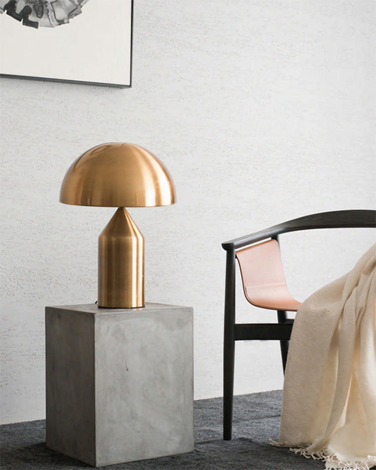 WOMO Dome Metal Mushroom Table Lamp-WM8002