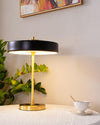 WOMO Mid-Century Runde Tischlampe mit Zugkette-WM8009 thumbnail