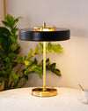 WOMO Mid-Century Runde Tischlampe mit Zugkette-WM8009 thumbnail