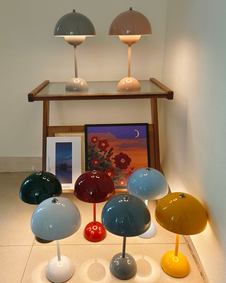 WOMO Scandi Mushroom Table Lamp for Children-WM8021