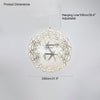WOMO Designer LED Pendelleuchte SLV Chrom Kugel -WM2091 thumbnail