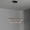WOMO Metall Schwarzer LED Kronleuchter Rechteckig Für hohe decken-WM2120 thumbnail