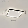 WOMO LED Deckenleuchte Eckig Flach Schwarz Weiß Modern Schlafzimmer-WM1011 thumbnail