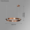 WOMO Schwarz/Gold Ring Led Kronleuchter-WM2009 thumbnail