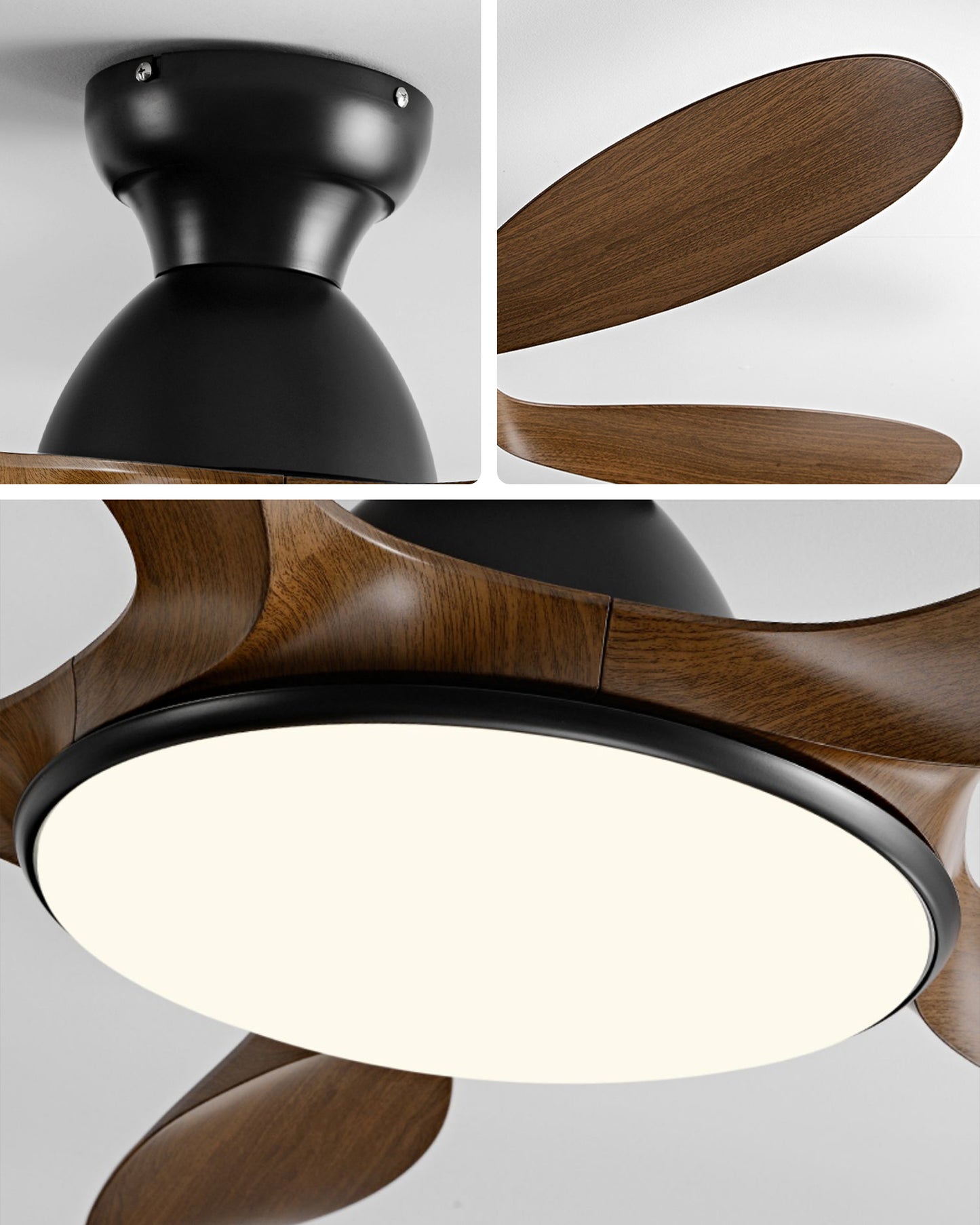 WOMO Large Low Profile Ceiling Fan Lamp - WM5195