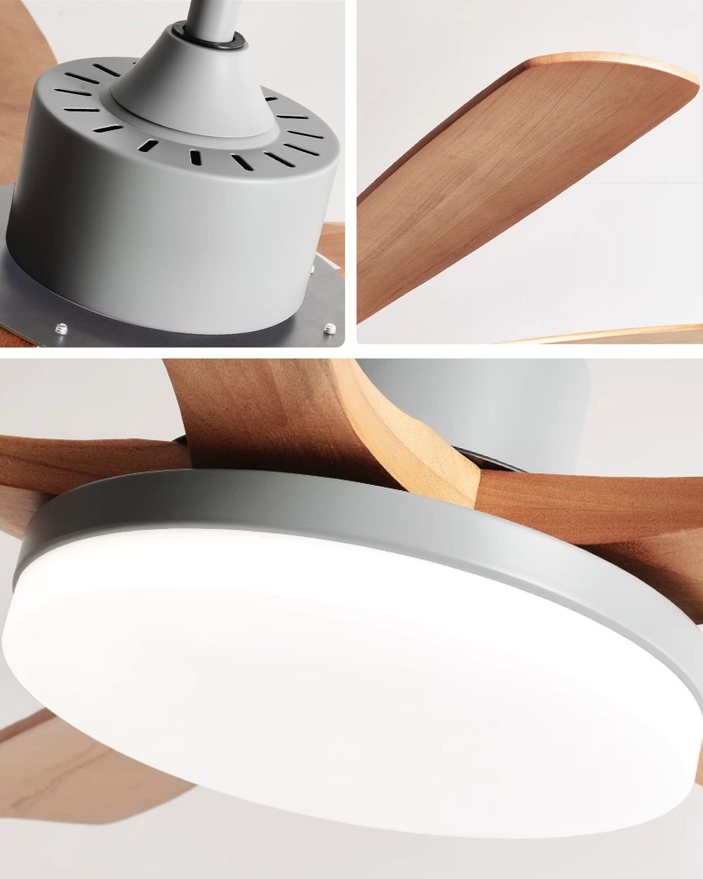 WOMO 5 Blade Modern Ceiling Fan Lamp - WM5206
