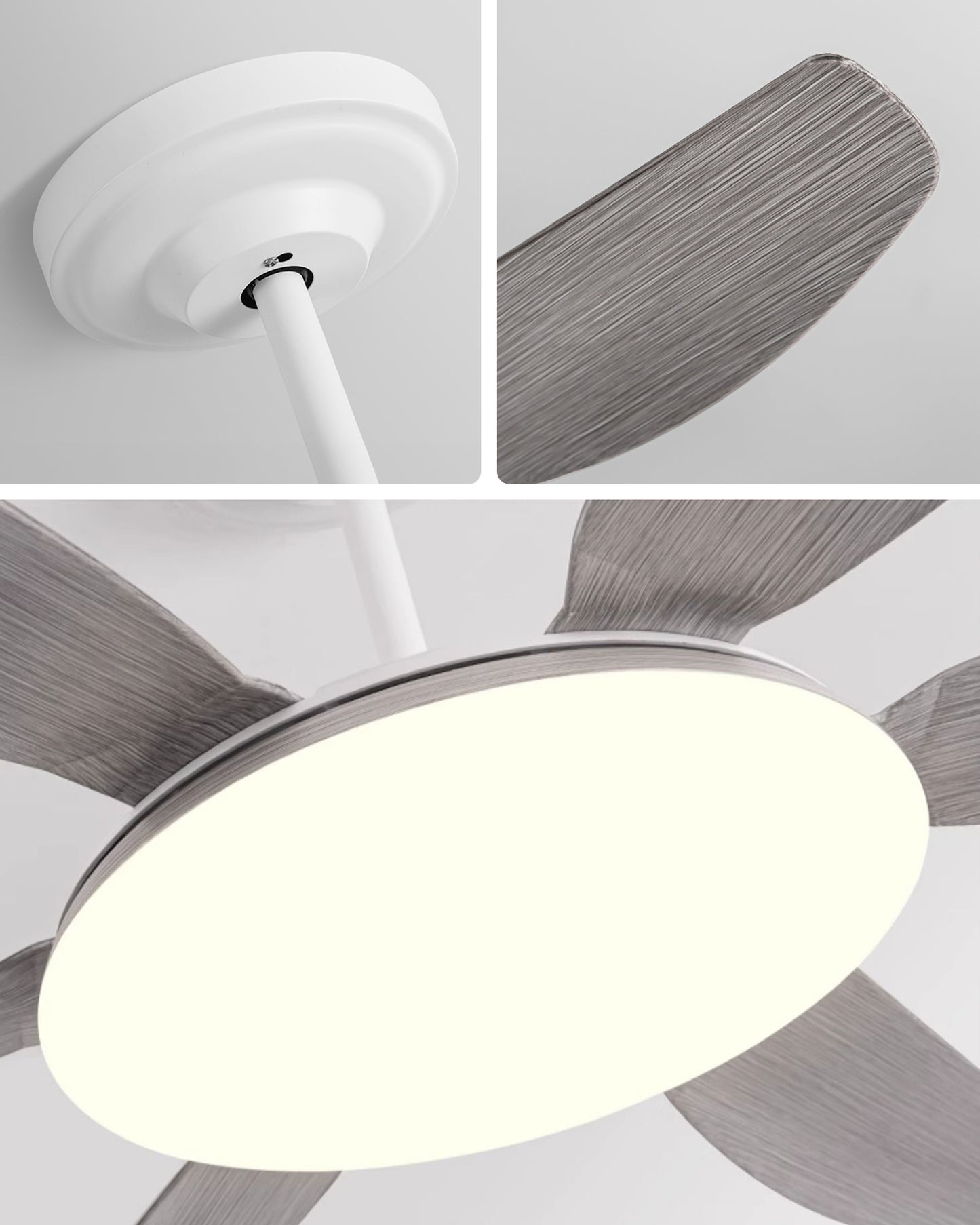 WOMO 6 Blade Large Ceiling Fan Lamp-WM5216