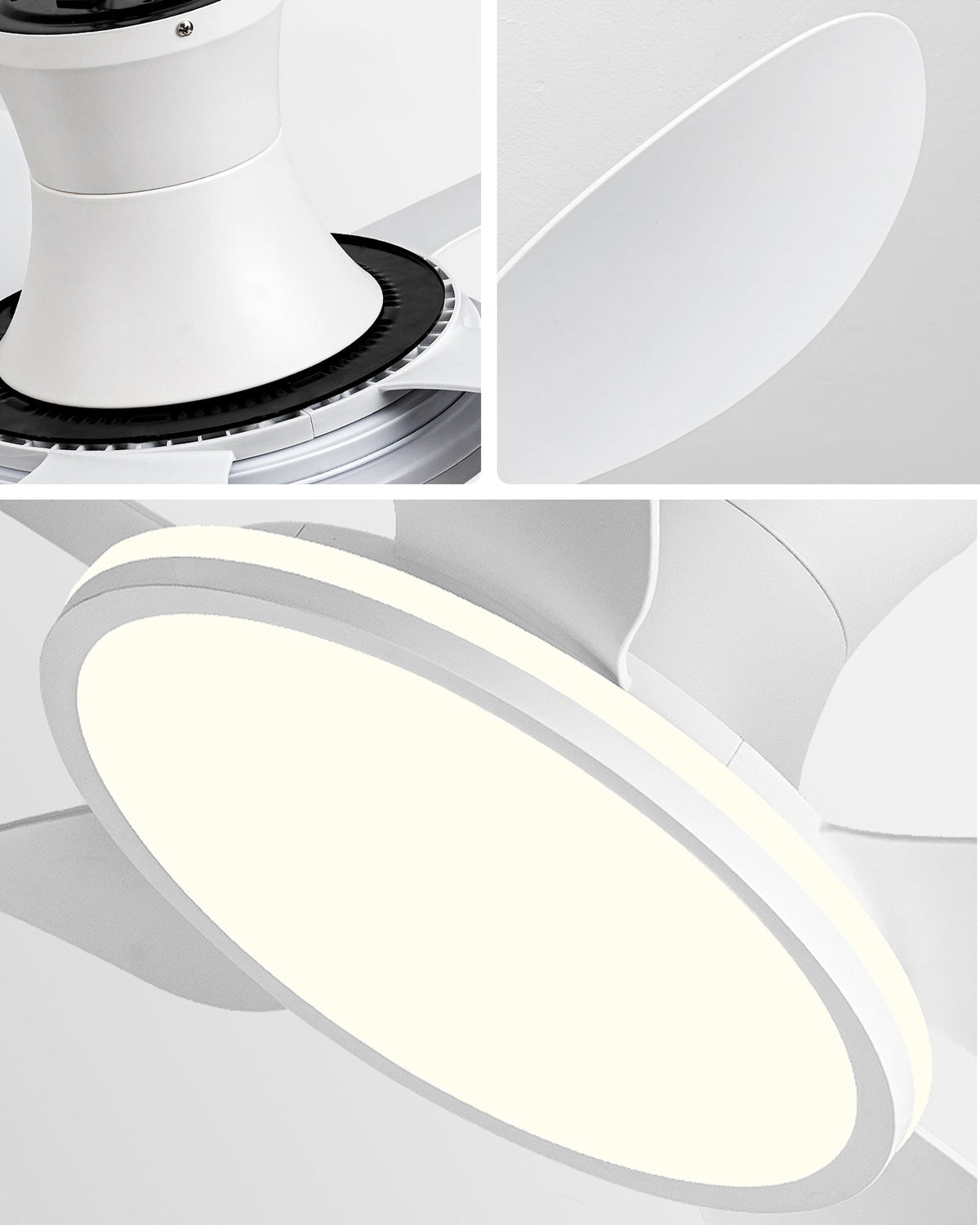 WOMO Moderne Flachbau-Deckenventilatorleuchte – WM5239
