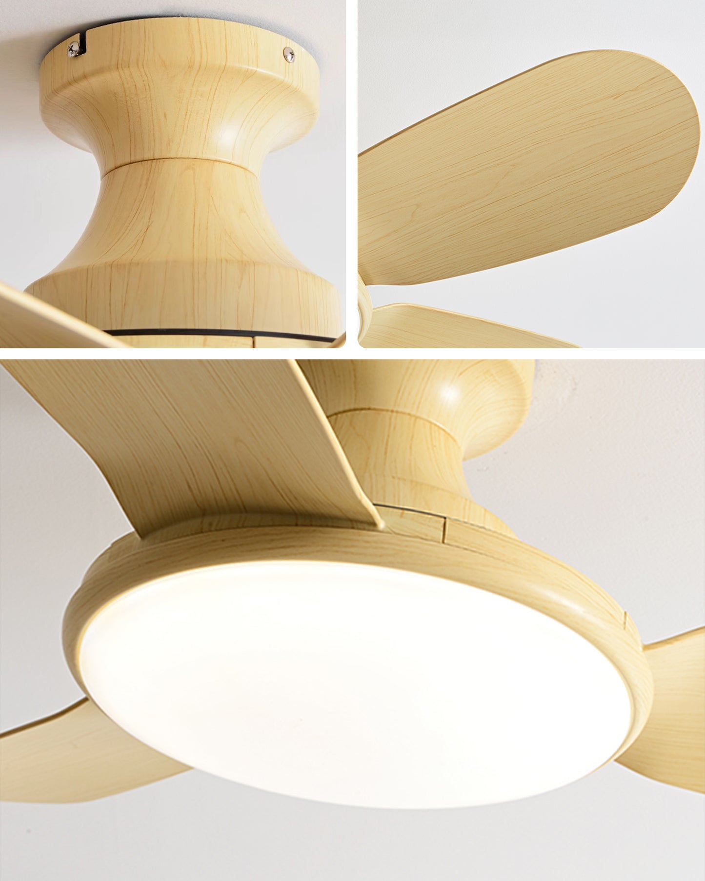 WOMO 42 Inch Low Profile Ceiling Fan Lamp-WM5201