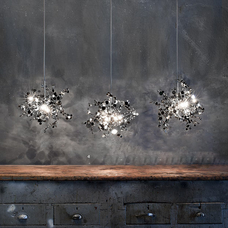 WOMO Argent/Gold Cloud Multi Pendant Chandelier-WM2042