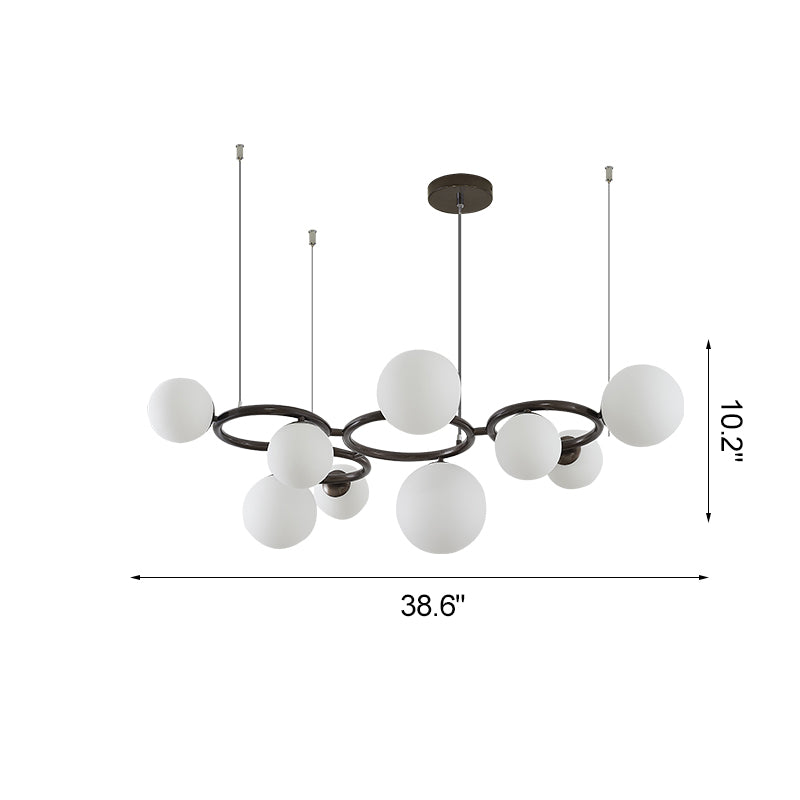 WOMO Colored Glass Ball Chandelier-WM2253