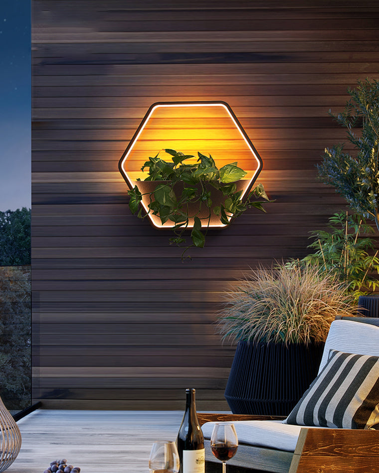 WOMO Outdoor Plant Wall Light-WM9013