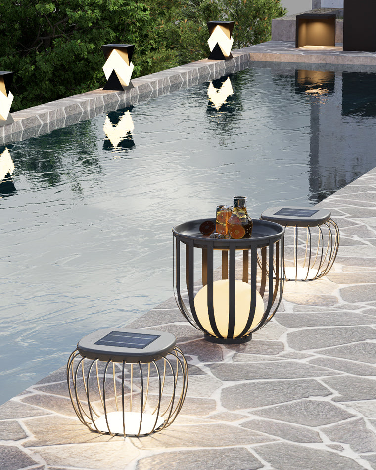 WOMO Solar Bench Floor Light-WM9019