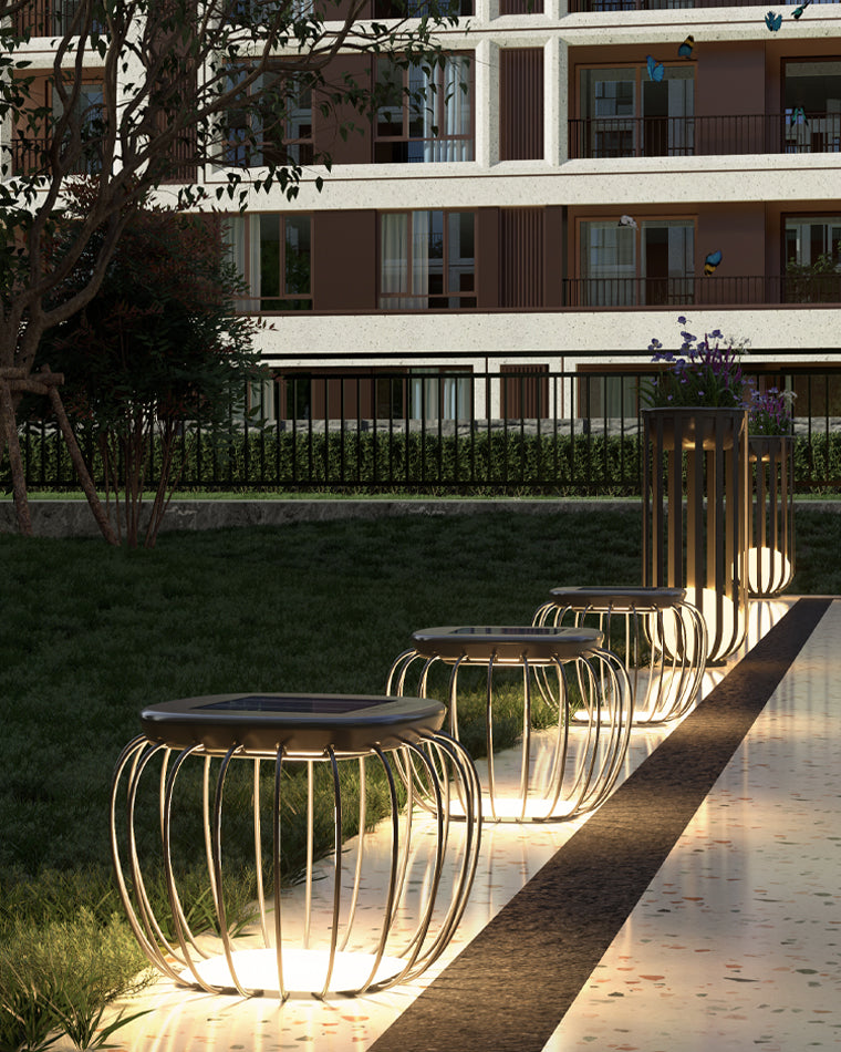 WOMO Solar Bench Floor Light-WM9019