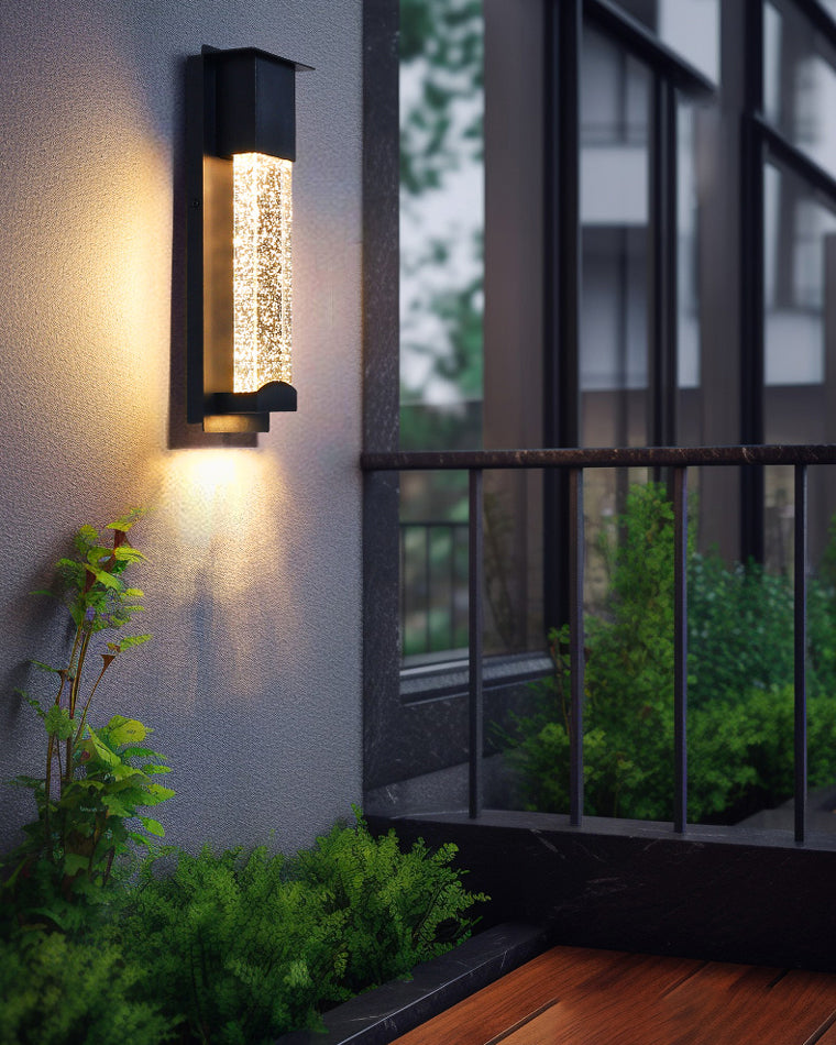 WOMO Outdoor Seeded Glass Wall Light-WM9024