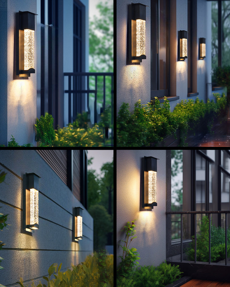 WOMO Outdoor Seeded Glass Wall Light-WM9024
