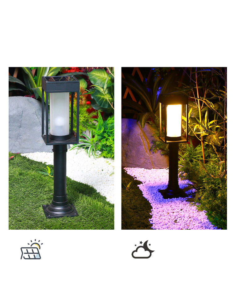 WOMO Solar Pathway Bollard Light-WM9026
