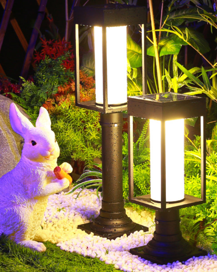 WOMO Solar Pathway Bollard Light-WM9026