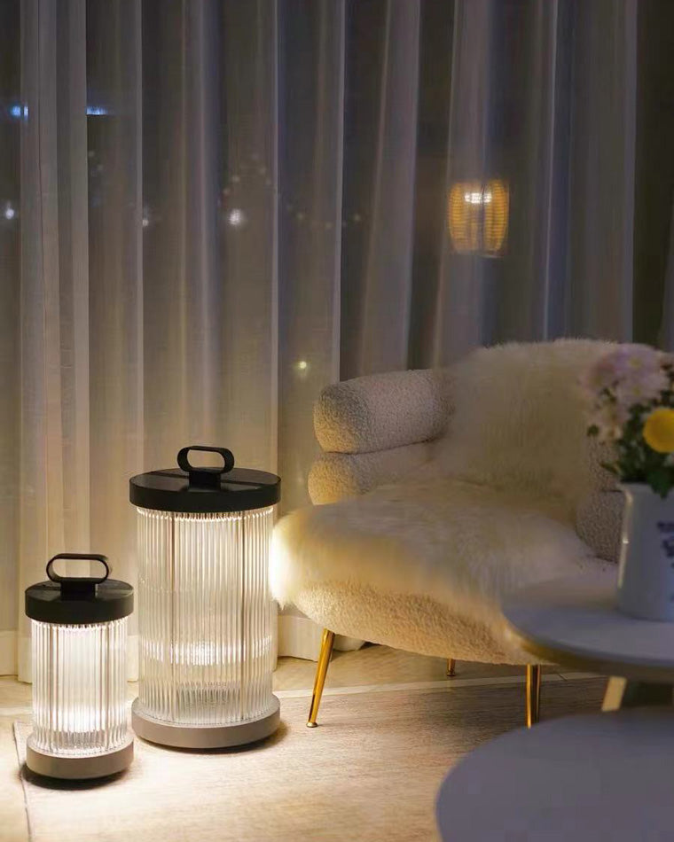 WOMO Solar Pleated Glass Lantern-WM9043