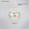 WOMO Designer LED Pendelleuchte SLV Chrom Kugel -WM2091 thumbnail