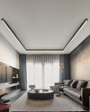 WOMO Lineare LED Deckenleuchte Flur Lang Schmal Metall-WM1003 thumbnail