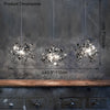 WOMO Cluster Pendelleuchte Silber Gold Esstisch Modern-WM2042 thumbnail