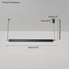 WOMO Schwarze lineare Pendelleuchte-WM2182 thumbnail