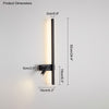 WOMO schaltbare lange lineare Wandleuchte mit Spotlight-WM6068 thumbnail