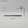 WOMO Schwarze lineare Pendelleuchte-WM2182 thumbnail