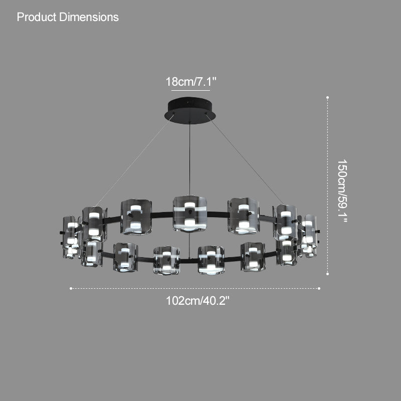 WOMO Modern Candle Round Chandelier-WM2218