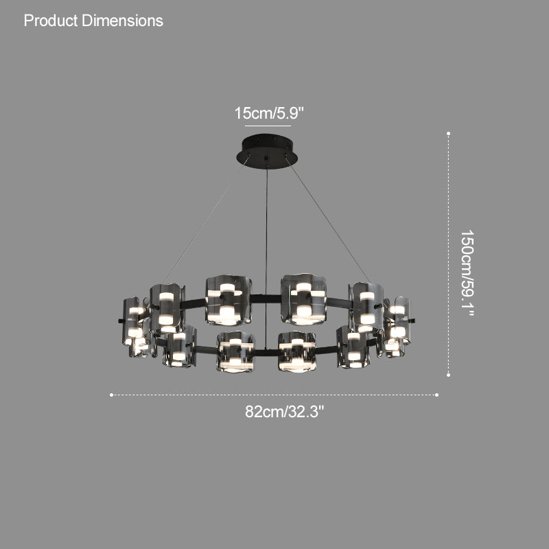 WOMO Modern Candle Round Chandelier-WM2218