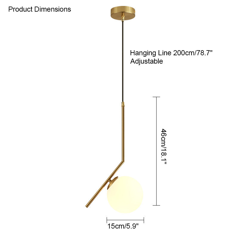 WOMO Suspension sphérique en verre-WM2097