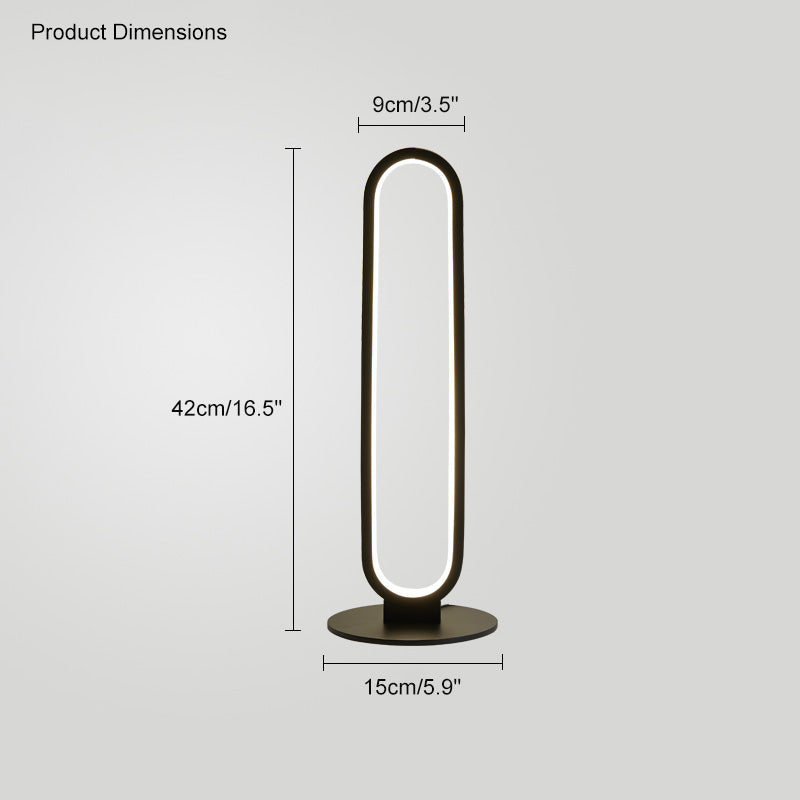 WOMO Oval Skinny Corner Floor Lamp-WM7009