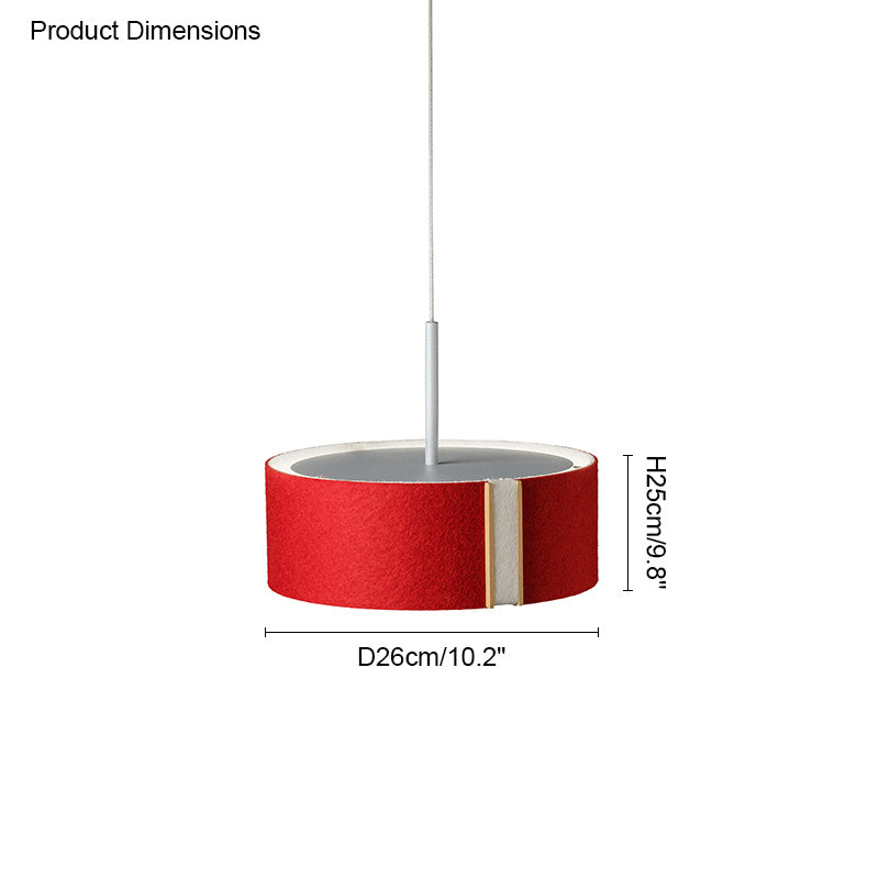 WOMO Drum Felt Pendant Light-WM2149