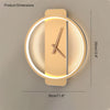 WOMO Wanduhr mit LED-Licht-WM6012 thumbnail