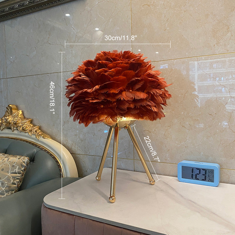 WOMO Feather Tripod Table Lamp-WM8014