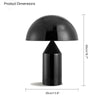 WOMO Kuppel Metall Pilz Tischlampe-WM8002 thumbnail